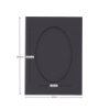 Picture of Oval Aperture A5 Cards - Grey (Pack Of 4)