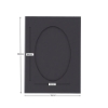 Picture of Oval Aperture A6 Cards - Grey (Pack Of 5)
