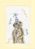 Picture of On the Lookout for a Party Meerkat Cross Stitch Card  Kit By Bothy Threads