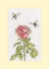 Picture of Bee Mine Forever Bee & Rose Cross Stitch Card  Kit By Bothy Threads