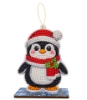 Picture of Penguin - Crystal Art Festive Buddy Kit (Christmas)