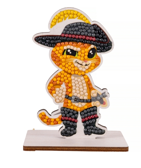 Picture of Puss N Boots - Crystal Art Buddy Kit (Shrek)