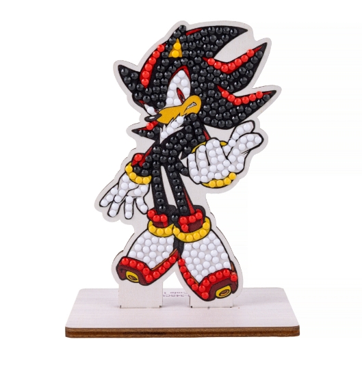 Picture of Sonic Shadow - Crystal Art Buddy Kit (Sonic The Hedgehog Sega)