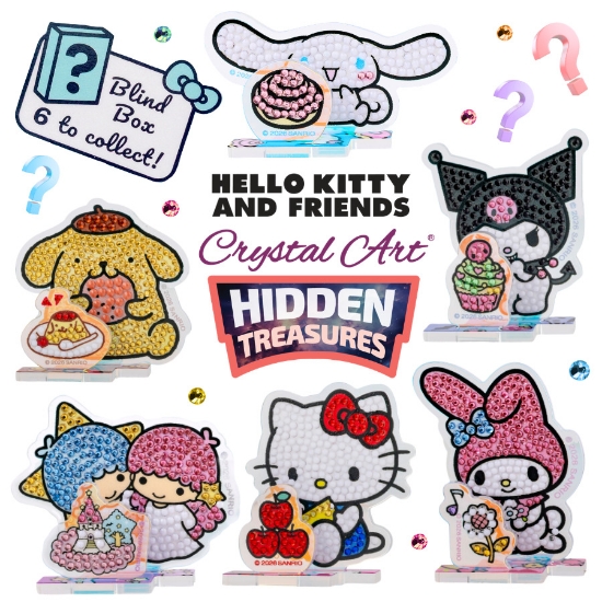 Picture of Hello Kitty Crystal Art Hidden Treasures Blind Box Kit