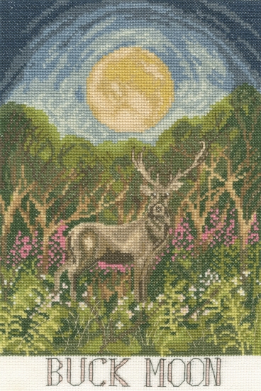 Picture of Buck Moon - (Driftwood Designs) Cross Stitch Kit By Bothy Threads