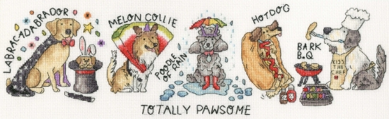 Picture of Totally Pawsome - (Jelly Armchair) Cross Stitch Kit By Bothy Threads