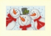 Picture of Snowman Selfie - Christmas Card Cross Stitch Kit by Bothy Threads