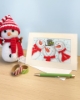 Picture of Snowman Selfie - Christmas Card Cross Stitch Kit by Bothy Threads