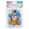 Picture of Jolly Snowman Crystal Art Card Kit 12x17cm