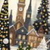 Picture of Silent Night Crystal Art Card Kit 12x17cm