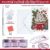 Picture of Christmas Cupcake Crystal Art Card Kit 12x17cm
